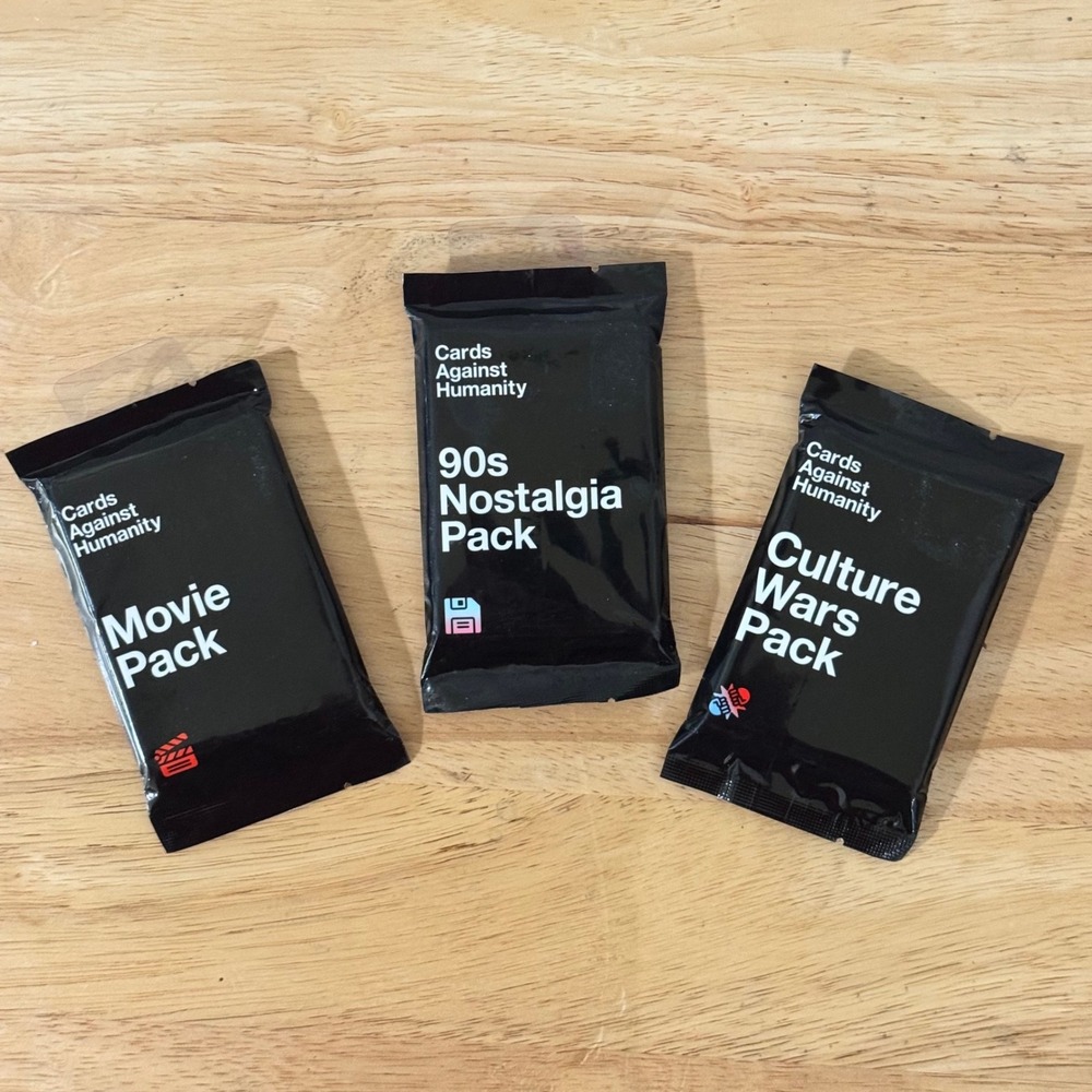 Cards Against Humanity Bundle 90s Nostalgia Movie Culture Wars Packs New Sealed